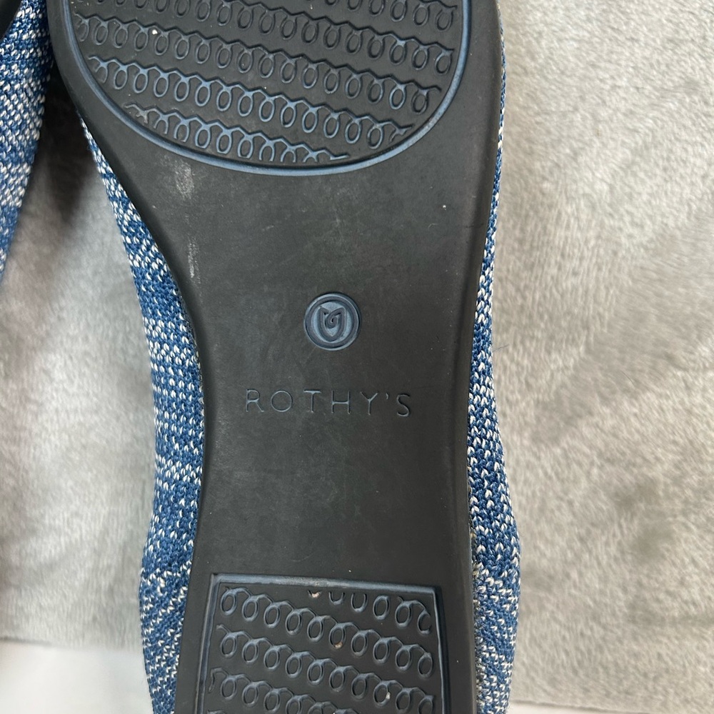 Rothy’s the point indigo heather flats - Picture 7 of 11